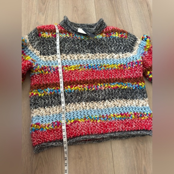 Zara Vibrant Knit Sweater - Red, Blue, Gray 🌈🦄 ❤️ - Picture 7 of 11
